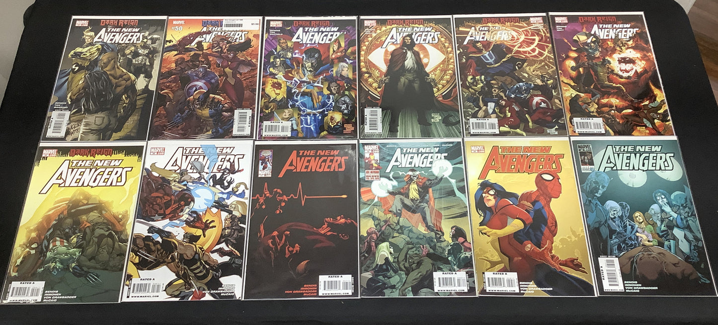 The New Avengers #49-60 Comic Lot, Bendis, 1st App Dark Avengers, Doctor Voodoo