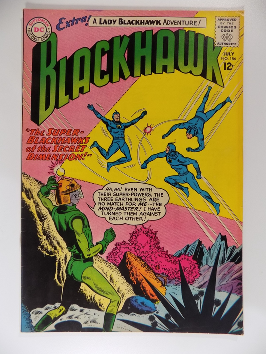 Blackhawk #186 DC Comic July 1963 Fine+