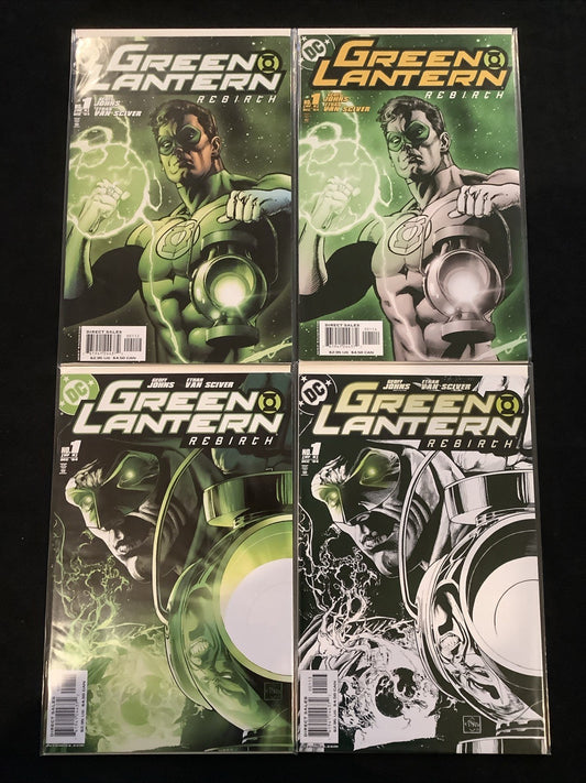 Green Lantern: Rebirth #1 Comic Lot, DC Comics, 1st - 4th Printing Variants