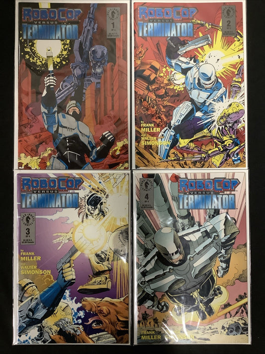 RoboCop Versus The Terminator #1-4 Complete Comic Set, Miller/Simonson