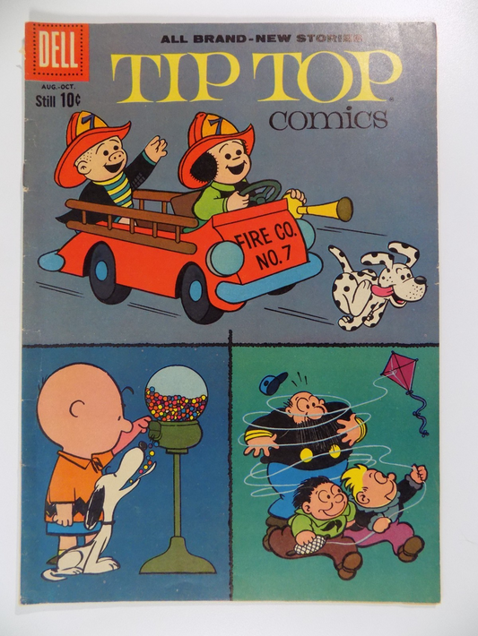 Tip Top Comics #222 Early Peanuts! Dell Comic August 1960 Fine+
