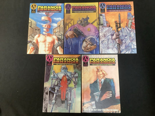 Paranoia #1-5 Comic Lot, Aircel/Malibu Comics, The Computer Is Your Friend