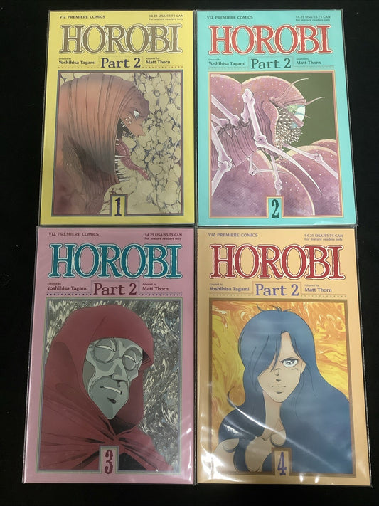 Horobi (Part Two) #1-4 Comic Lot, Viz Comics, Yoshihisa Tagami/Matt Thorne