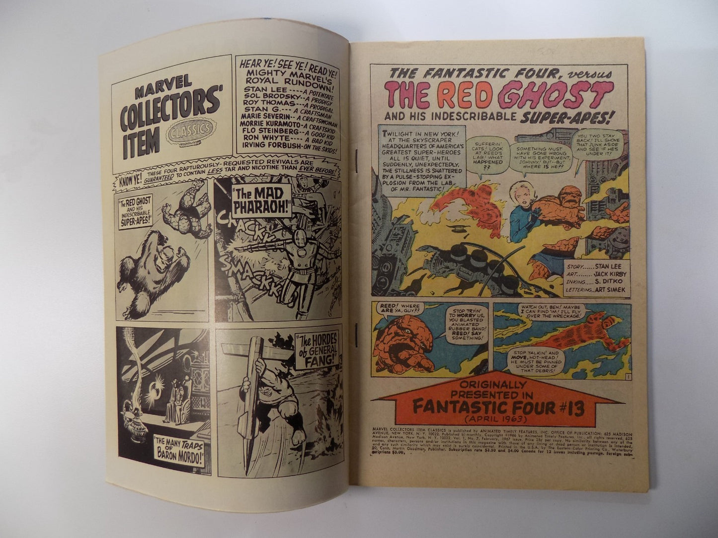 Marvel Collectors' Item Classics #7 Very Fine- February 1967