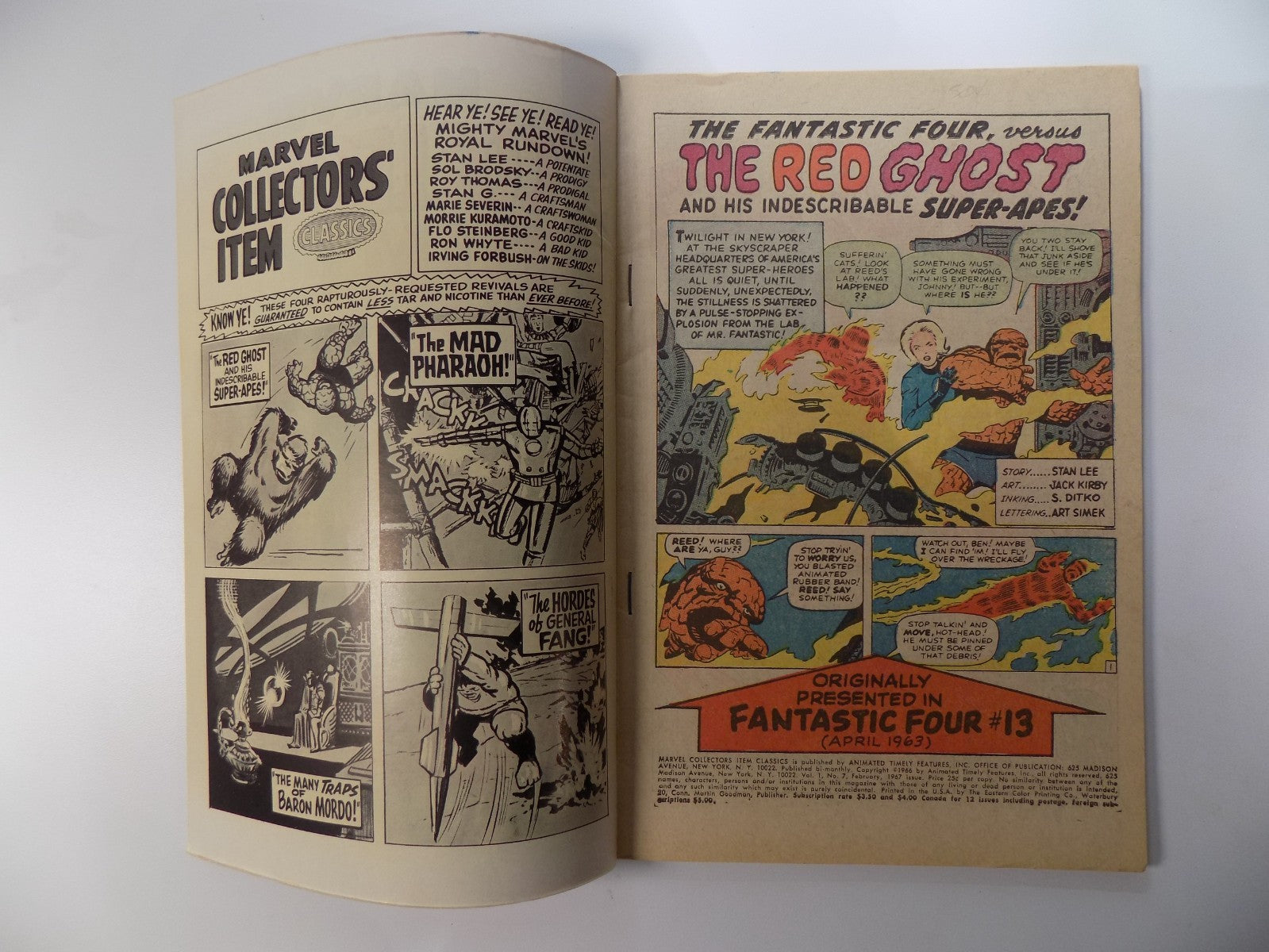 Marvel Collectors' Item Classics #7 Very Fine- February 1967