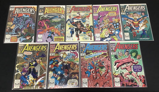 Avengers #298-306 Comic Lot, Marvel, 1st App Super-Nova, Walter Simonson