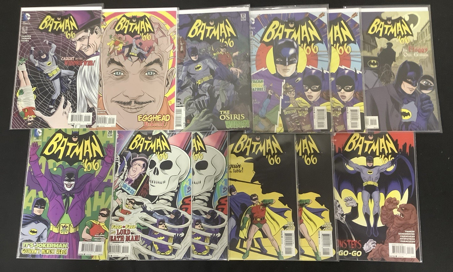 Batman '66 #15-23 Comic Lot, DC Comics, Parker/Williams, + Doubles (See Photo)