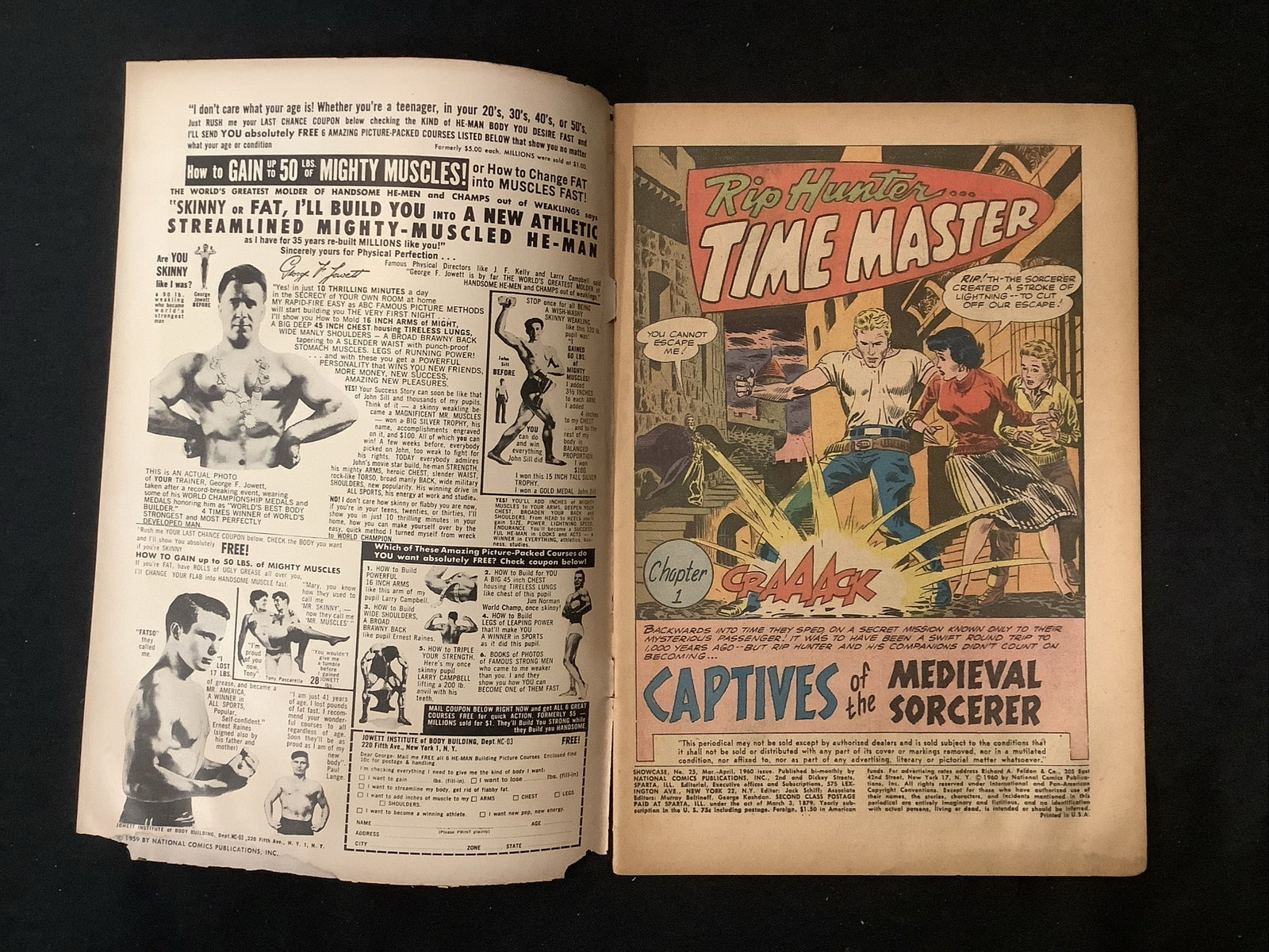 Showcase #25 (1960) F/G (1.5) Henry Baltinoff/Joe Kubert, 3rd Time Masters, Rust