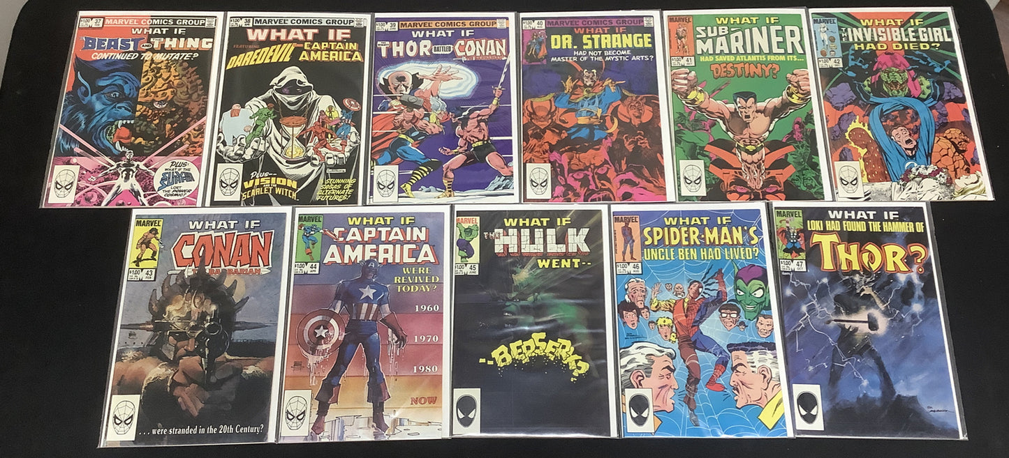 WHAT IF? #1-47 Complete Comic Series Set, Marvel 1977, 1st App Jane Foster Thor