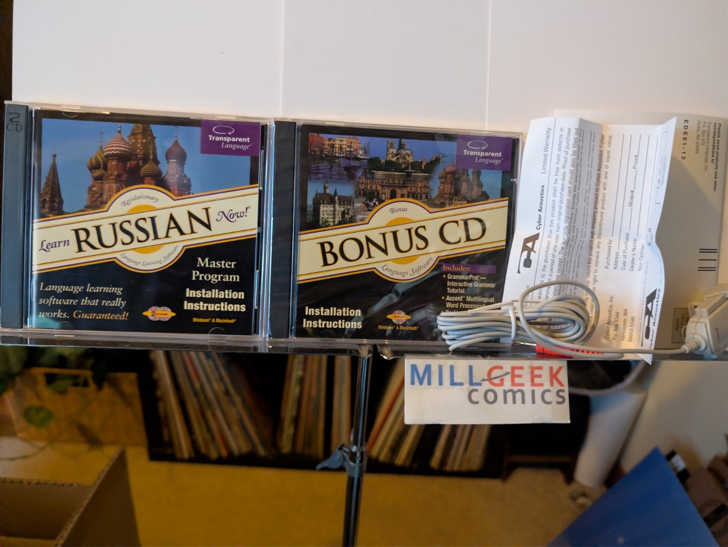 Learn Russian Now! Deluxe Edition, Big Box Complete w/Microphone, PC CD-ROM -JD