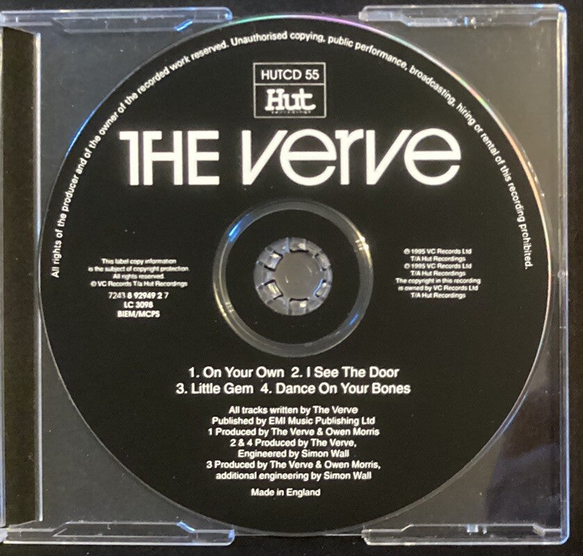 THE VERVE On Your Own (CD single, UK Import, 3 Unreleased Singles, Like New) -JD