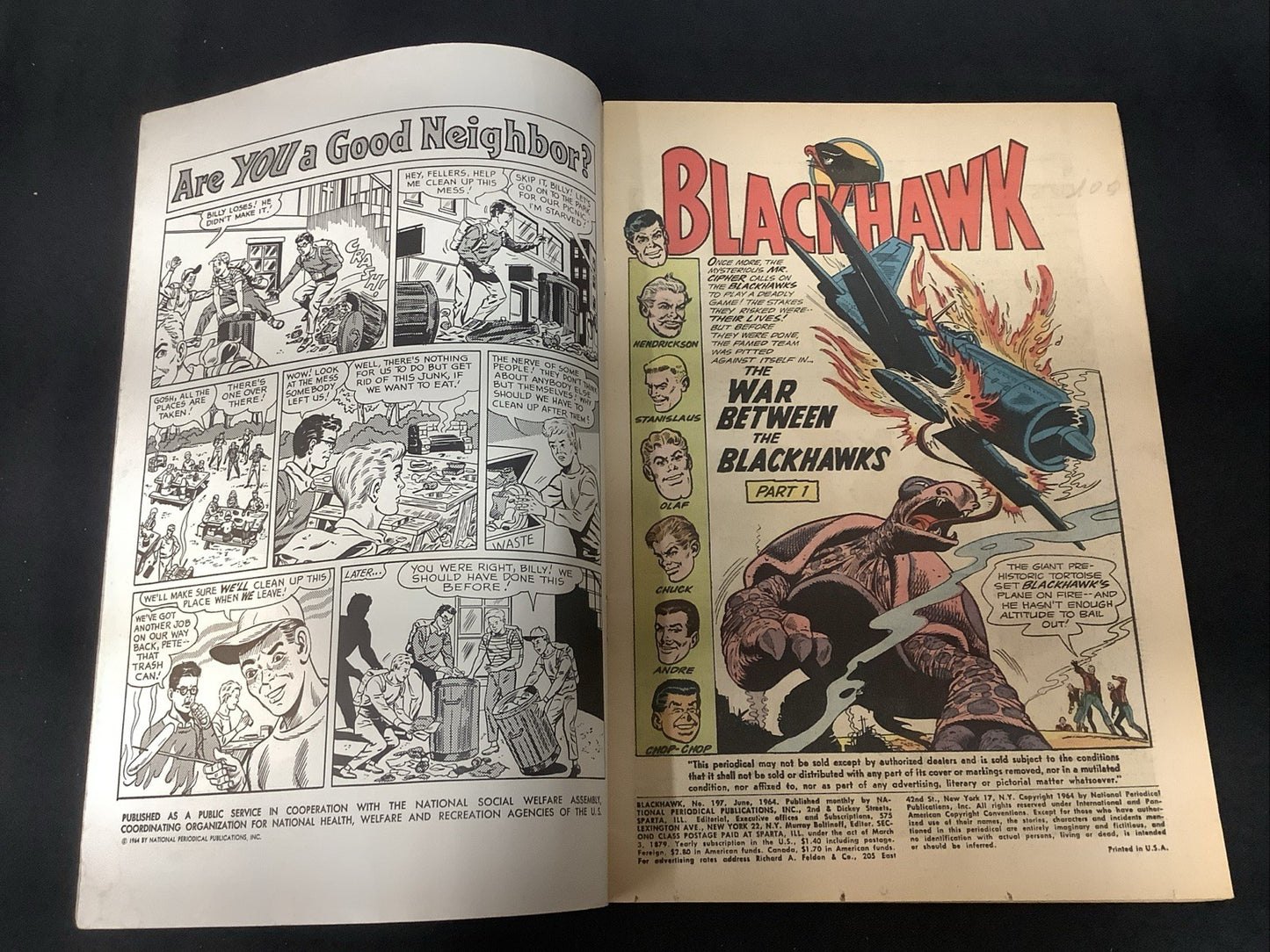 Blackhawk #197 (DC Comics June 1964) VF- (7.5) Dick Dillan/Henry Boltinoff