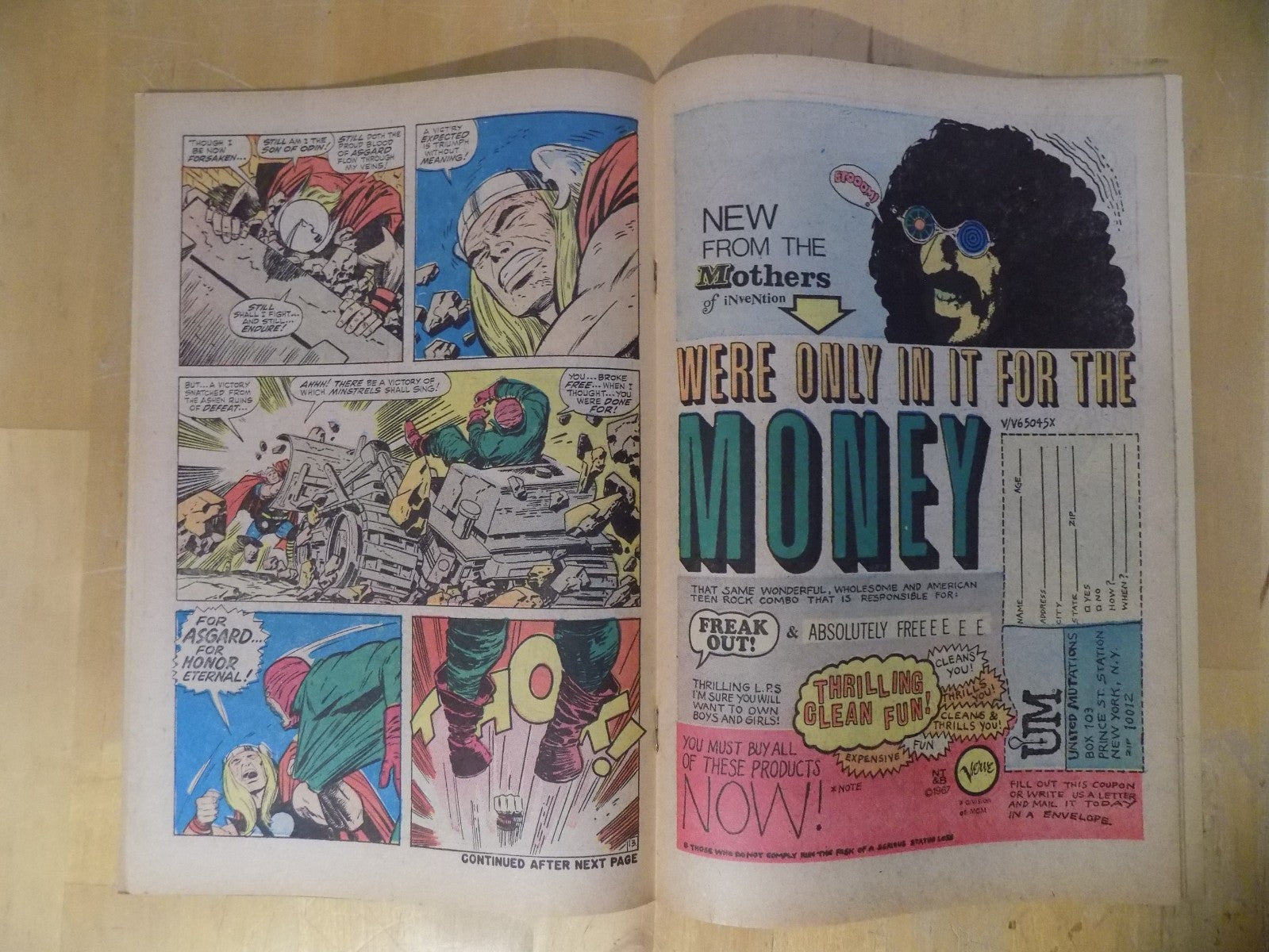 Thor #149 Marvel Comics 6.5 Fine+ February 1968