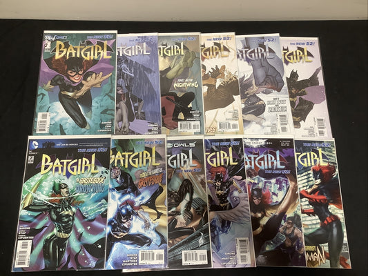 Batgirl #1-12 comic lot (2011 New 52) DC Comics Knightfall Gail Symone