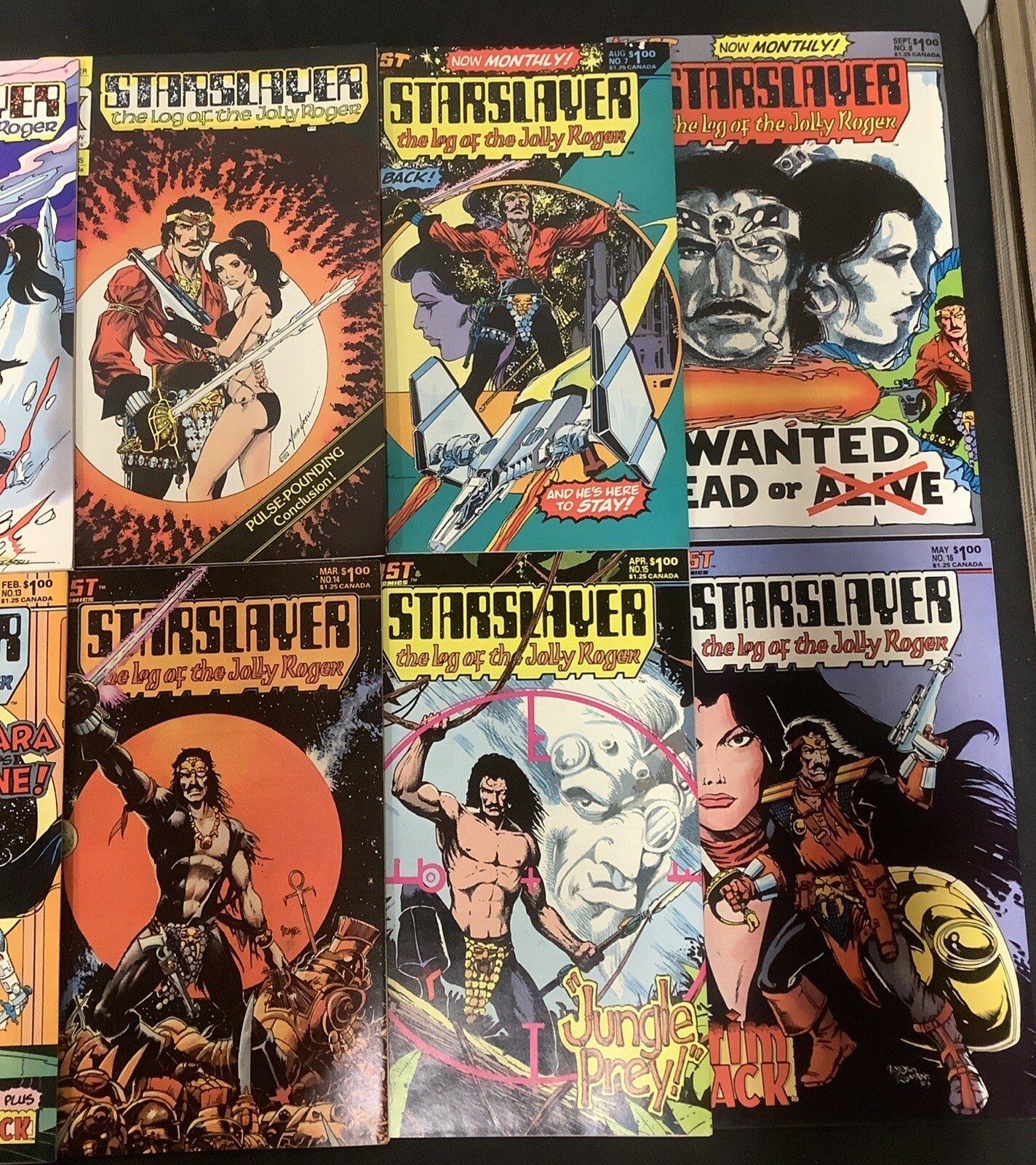 Starslayer #1-16 Comic Lot, 1st App/Origin Rocketeer, Mike Grell, Dave Stevens