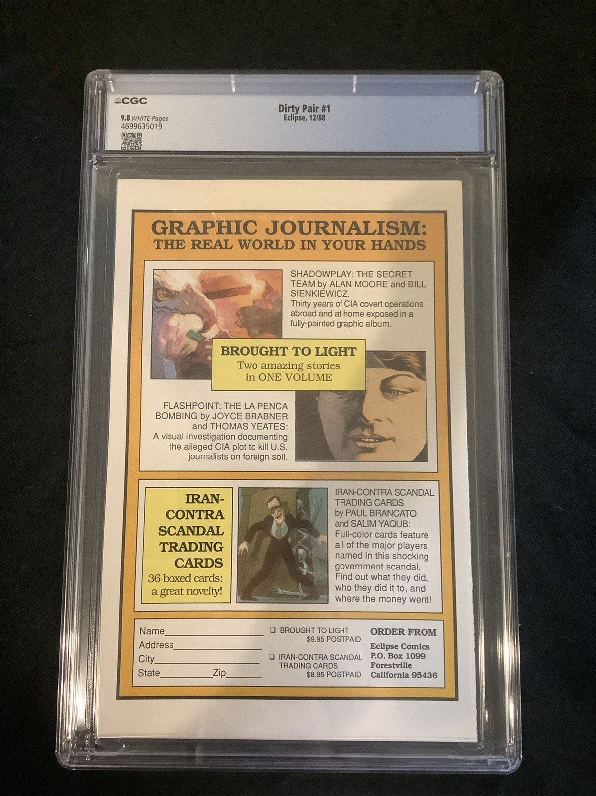 Dirty Pair #1, CGC Graded 9.8, Adam Warren/Haruka Takachiho/Yoshikazu Yasuhiko