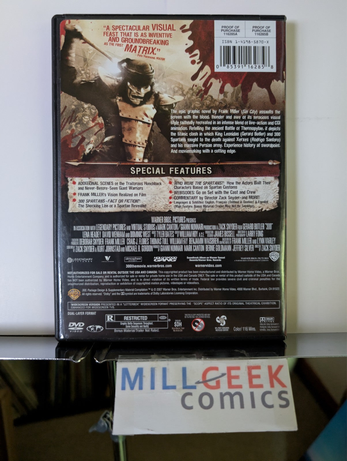 300 / The 300 Spartans, 2 Movie Set (DVD) Like New -JD