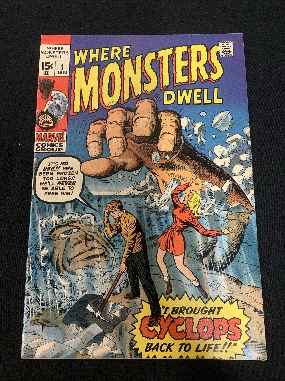 Where Monsters Dwell #1 (Marvel Comics January 1970) VF (8.0) The Cyclops