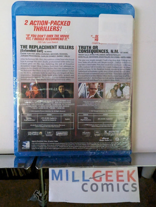 The Replacement Killers / Truth or Consequences (Blu-Ray) Brand New -JD