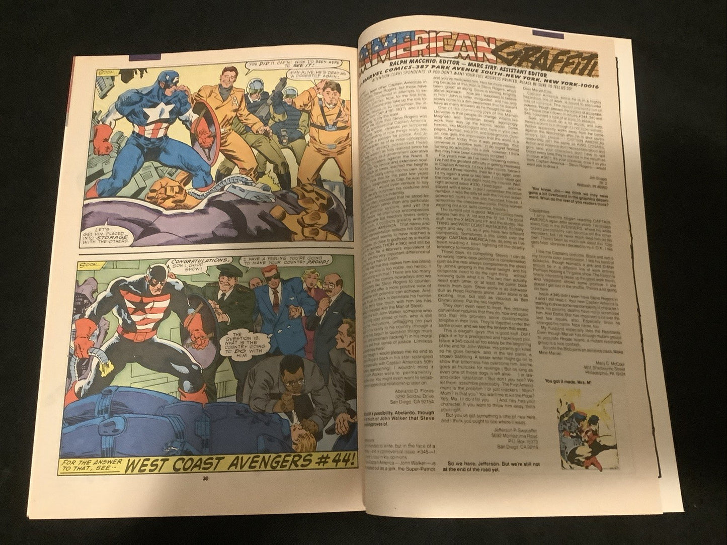 Captain America #354 (Marvel Comics June 1989) NM- (9.2) Al Milgrom, U.S.Agent