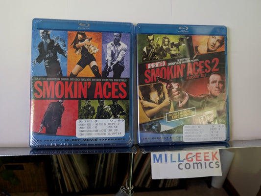 Smokin' Aces / Smokin' Aces 2, 2 Movie Set (Blu-Ray) Brand New -JD
