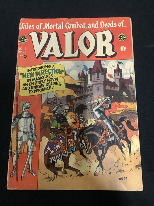 Valor #1 (EC Comics March-April 1955) VG- (3.5) Wally Wood