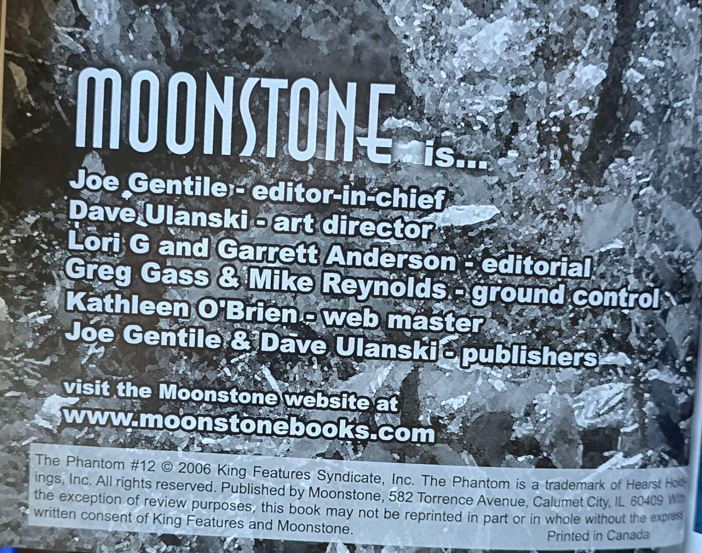 The Phantom: The Man Who Cannot Die TPB - Moonstone - SCARCE and OOP! (2006)
