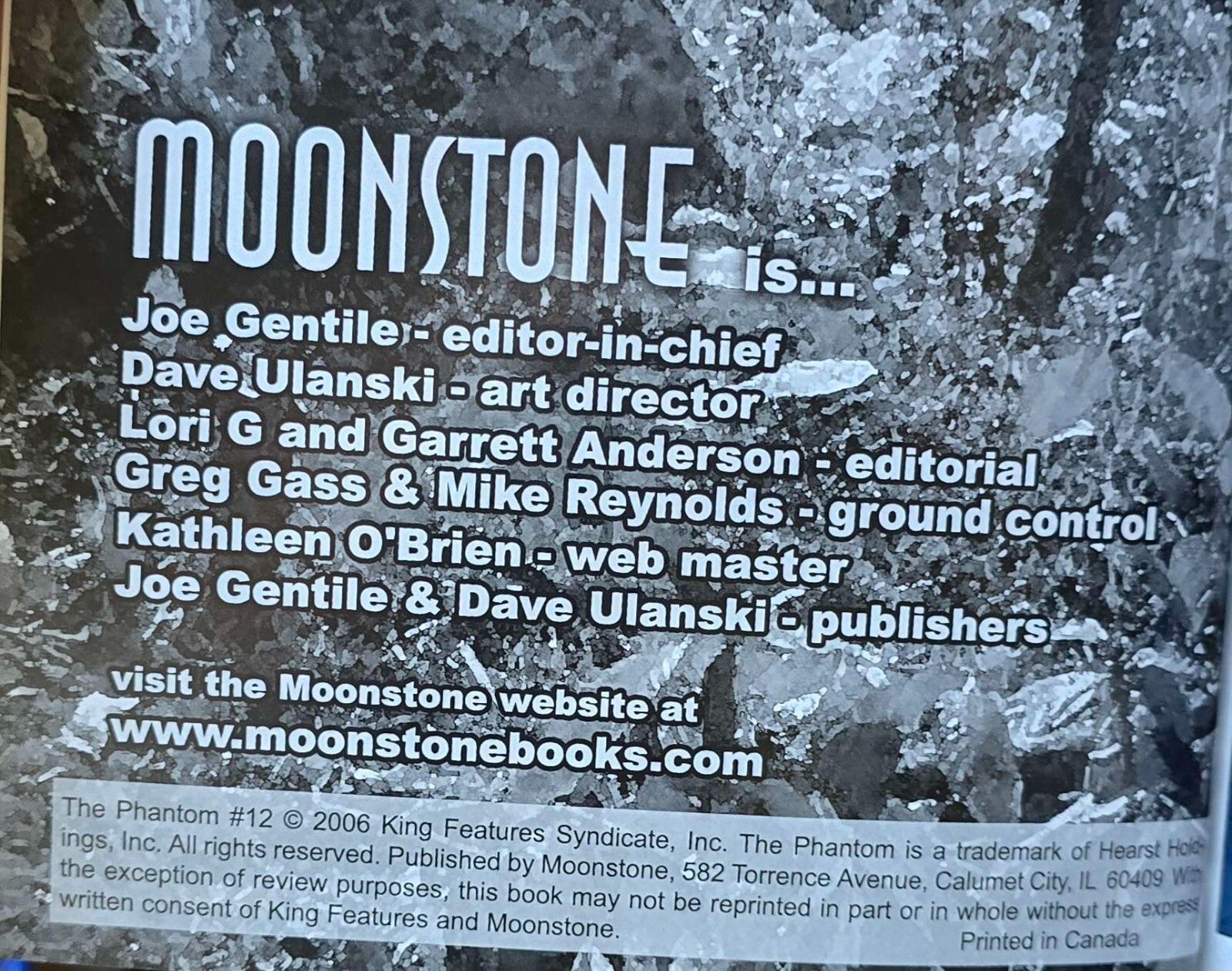 The Phantom: The Man Who Cannot Die TPB - Moonstone - SCARCE and OOP! (2006)