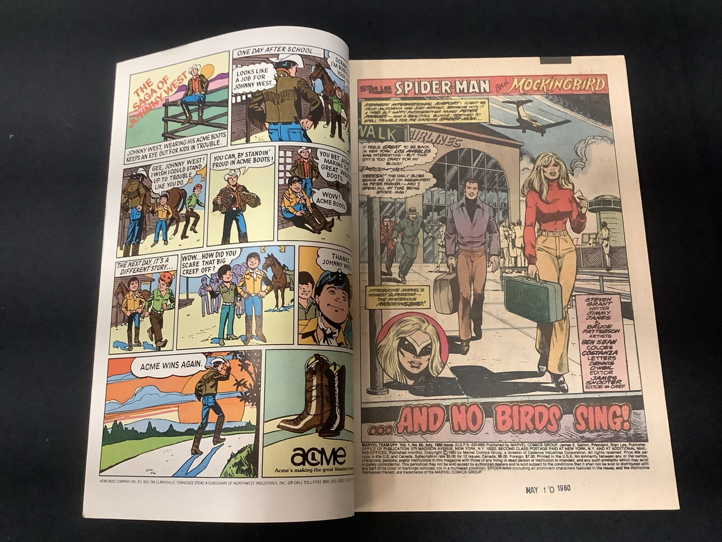 Marvel Team-Up #95 (1980) F+ (6.5) Newsstand, 1st Bobbi Morse As Mockingbird