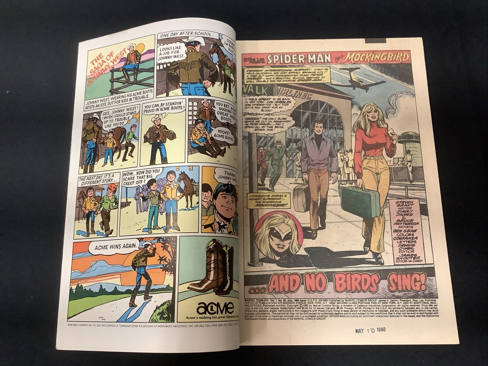 Marvel Team-Up #95 (1980) F+ (6.5) Newsstand, 1st Bobbi Morse As Mockingbird
