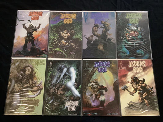 Jaguar God #0-7 Complete Comic Set, Verotik, Frank Frazetta, 1995