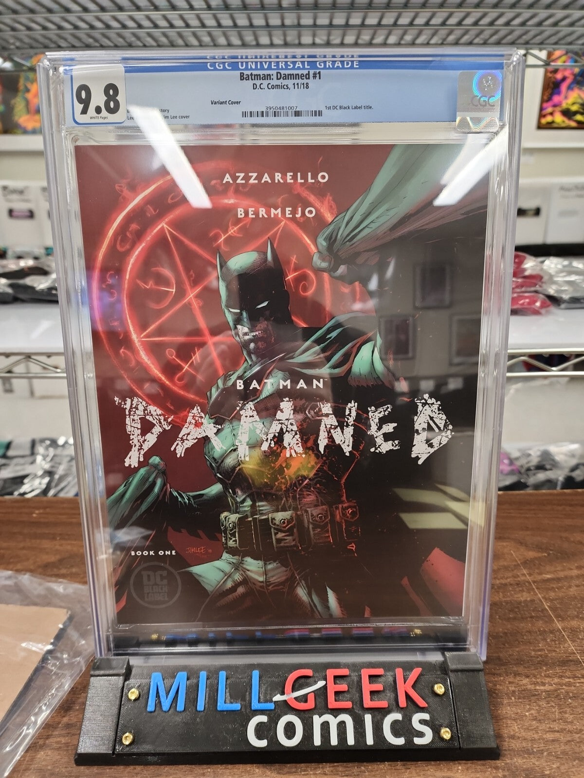 BATMAN DAMNED # 1 CGC 9.8  JIM LEE VARIANT CVR 1st Print