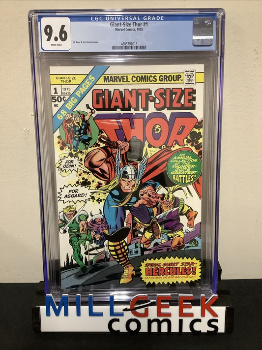 Giant-Size Thor #1 (Marvel Comics 1975) CGC Graded 9.6 (NM+) White Pages