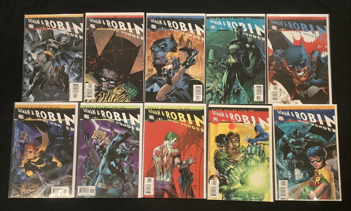 All Star Batman & Robin the Boy Wonder #1-10 Complete Comic Set, Neil Adams Cvr