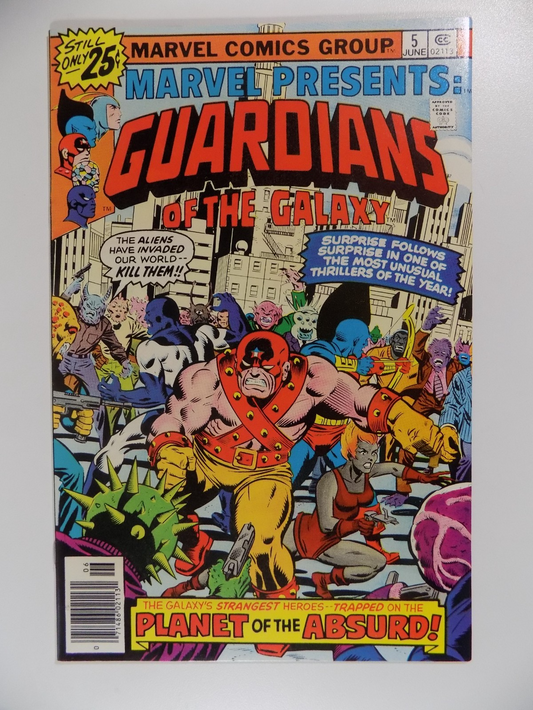 Marvel Presents: Guardians of the Galaxy #5 Marvel Comic June 1976 Near Mint