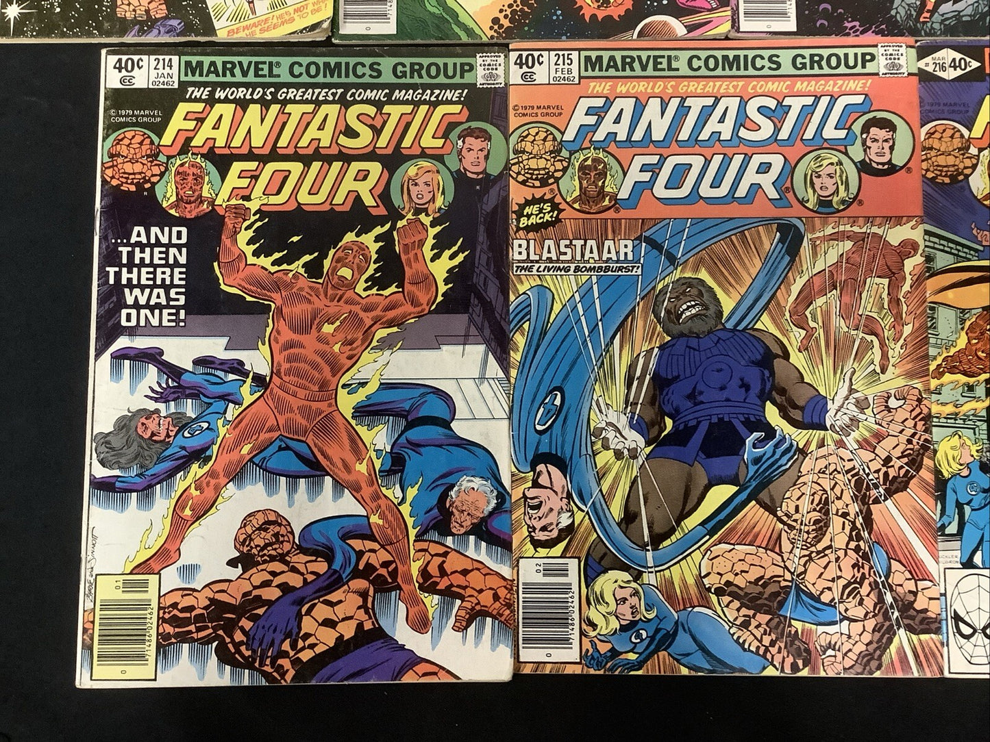 Fantastic Four #209-217 Comic Lot, 1st App HERBIE & TERRAX, John Byrne Interiors