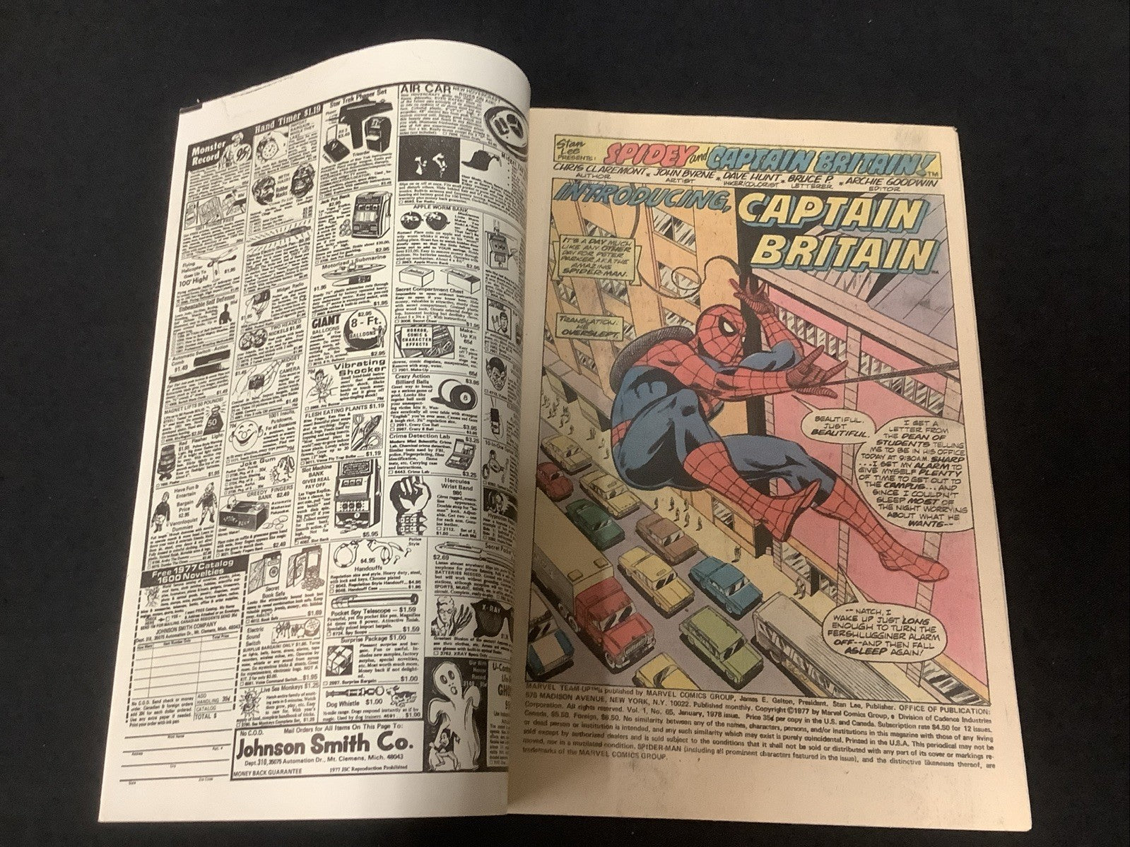 Marvel Team-Up #65 (1978) VF/NM (9.0) Manufactured Without A Top Staple, See Pic