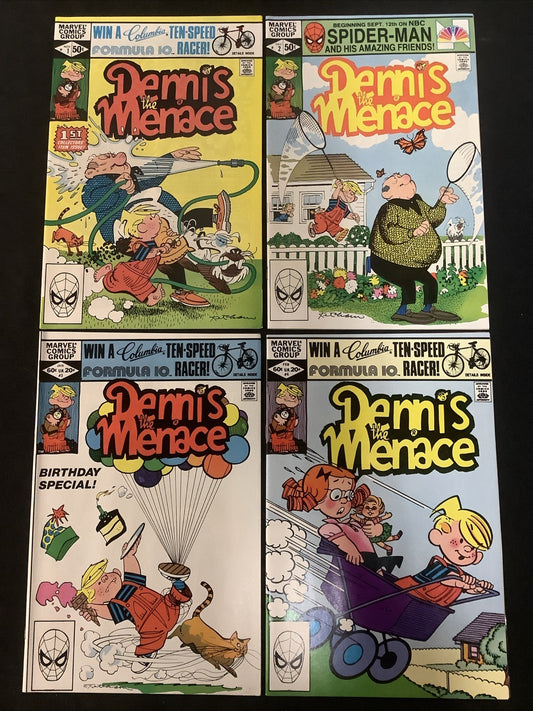 Dennis the Menace (vol.2) #1-4 Comic Lot, Marvel Comics, Henry Ketcham