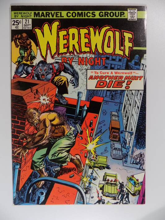 Werewolf by Night #21 Marvel Comic September 1974 Very Fine-