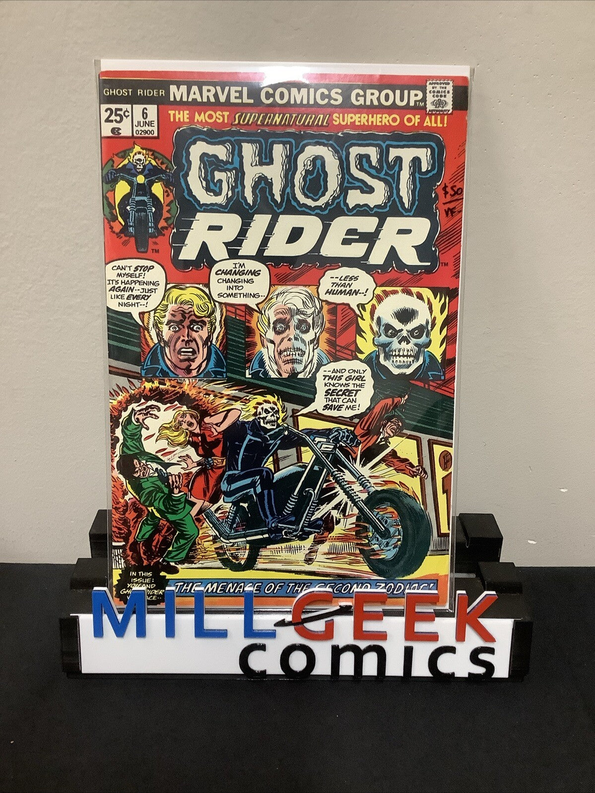 Ghost Rider #6 (Marvel Comics June 1974) VF- (7.5) Jim Mooney, John Romita Sr.