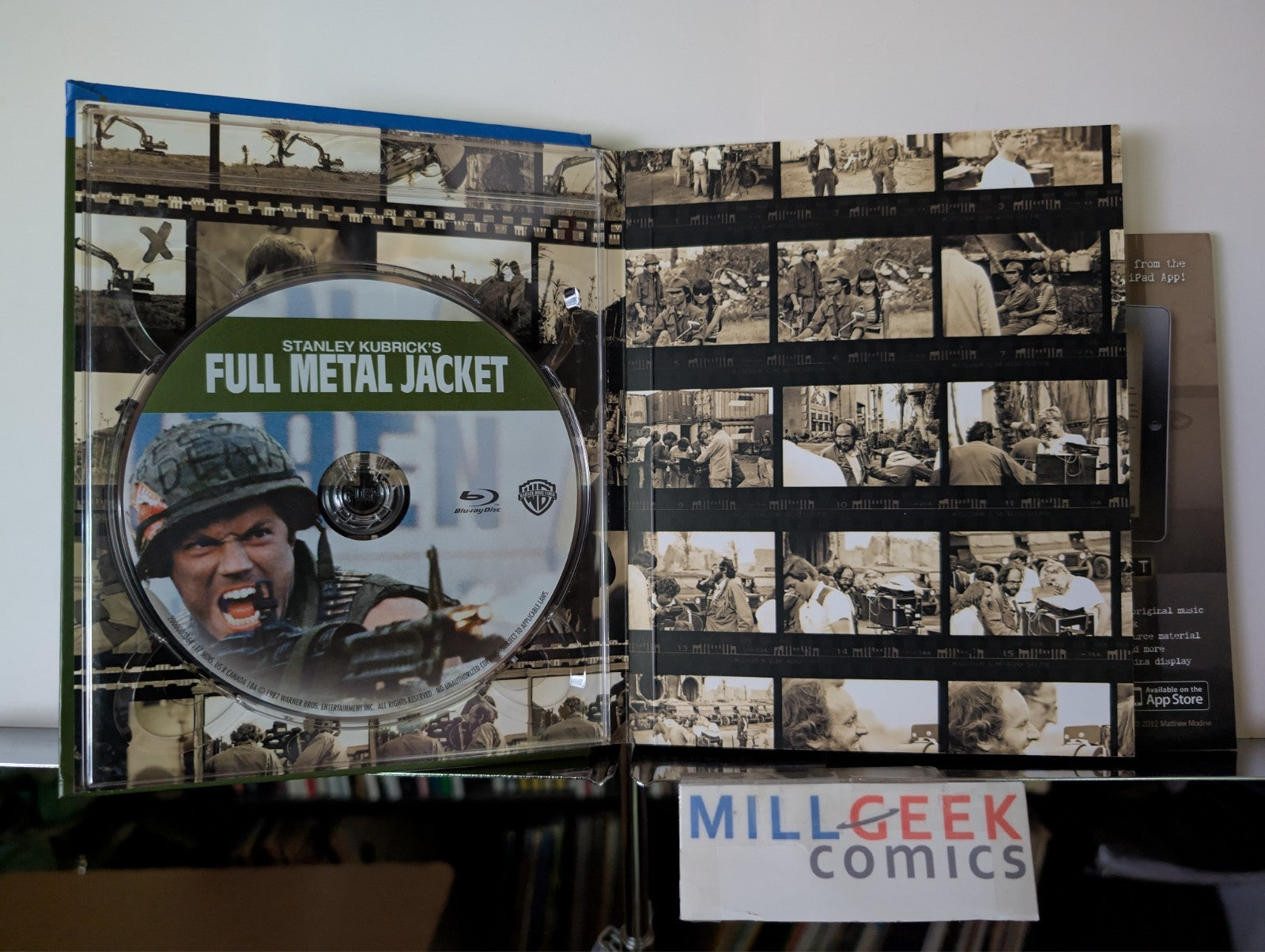 Full Metal Jacket, Stanley Kubrick, With Booklet (Blu-Ray) Like New -JD