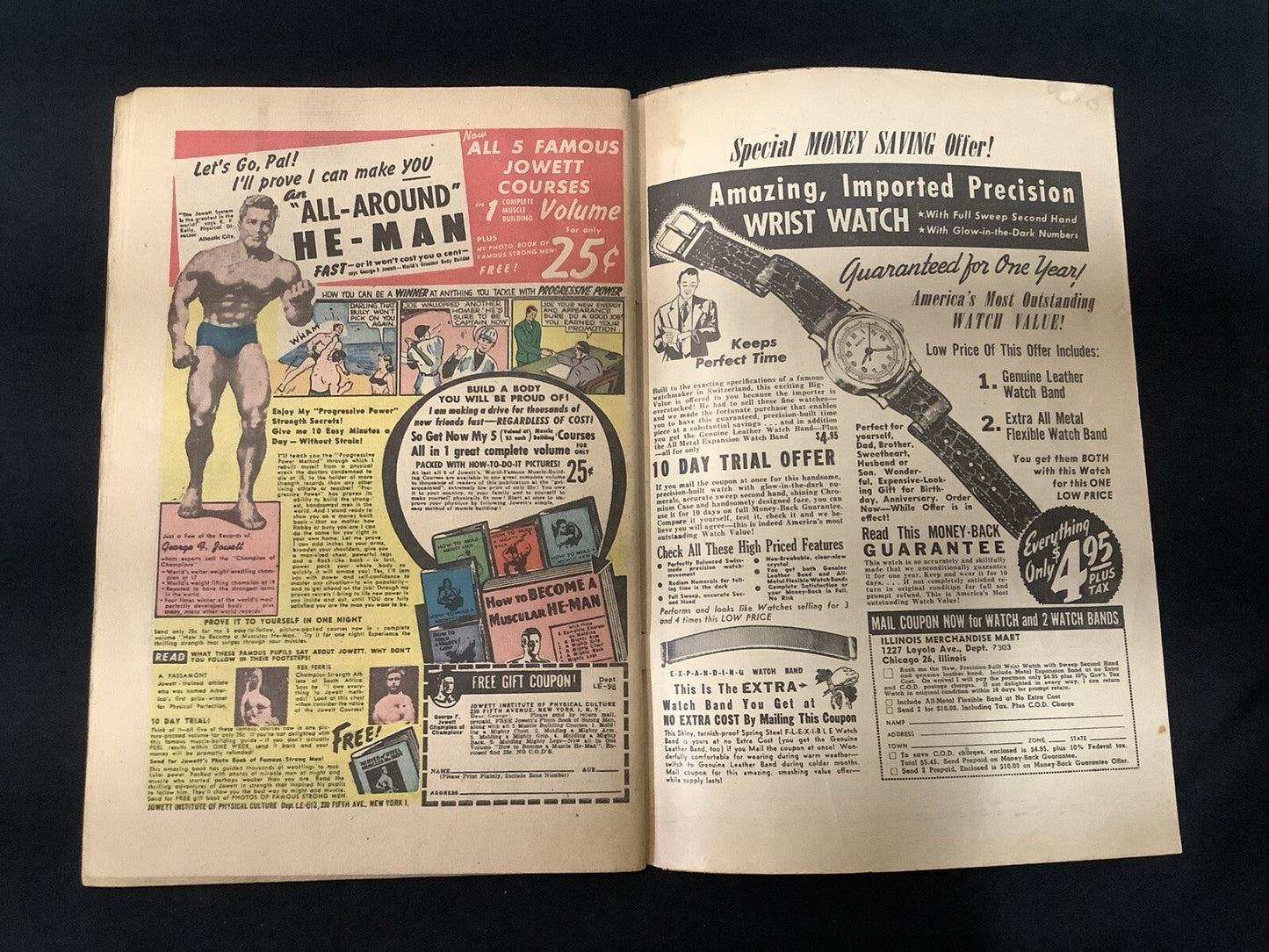 Crime Does Not Pay #79 (1949) VG+ (4.5) Lev Gleason, 1/4” Spine Roll, 4” Tear