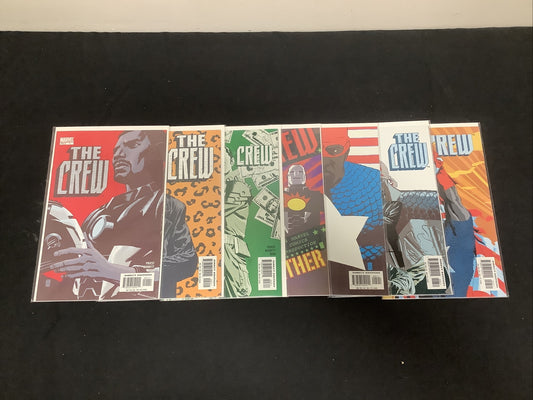 The Crew 1-7 Full Run! Complete Series! Marvel Comics