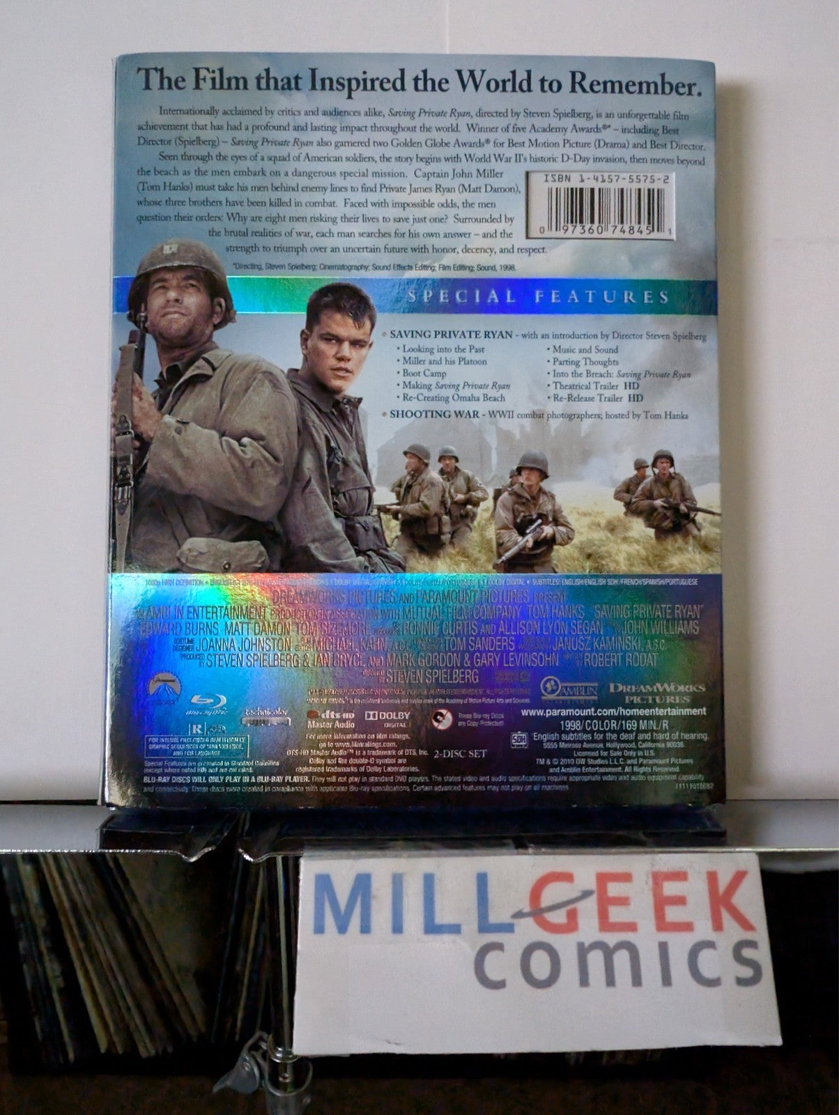 Saving Private Ryan / A Bridge Too Far, 2 Movie WWII Movie Set (Blu-Ray) -JD
