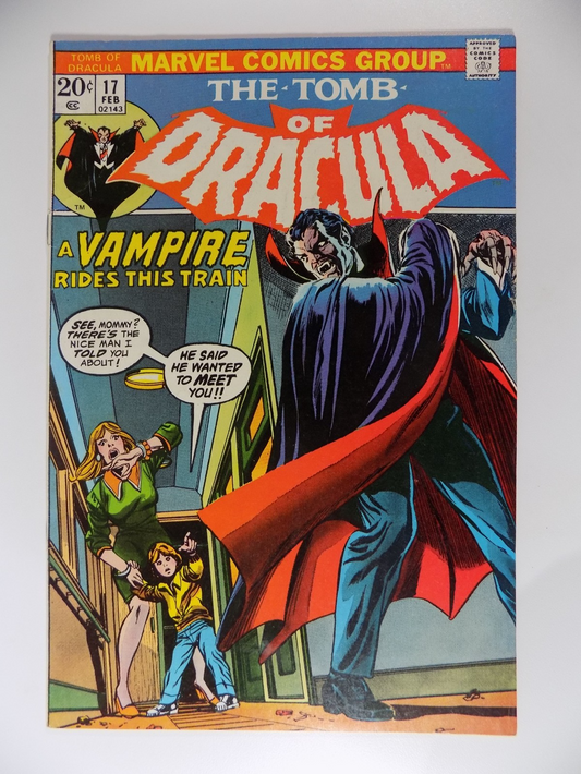 Tomb of Dracula #17 Marvel Comic Very Fine- February 1974