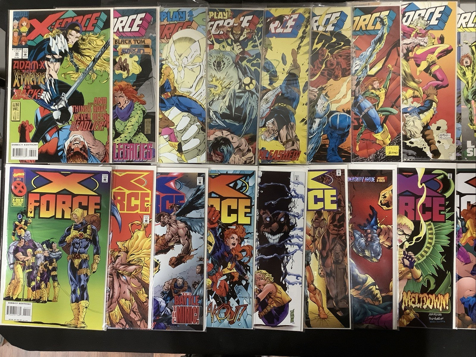 X-Force Comic Lot: See Description And Photos For Details, 84 Comics Total