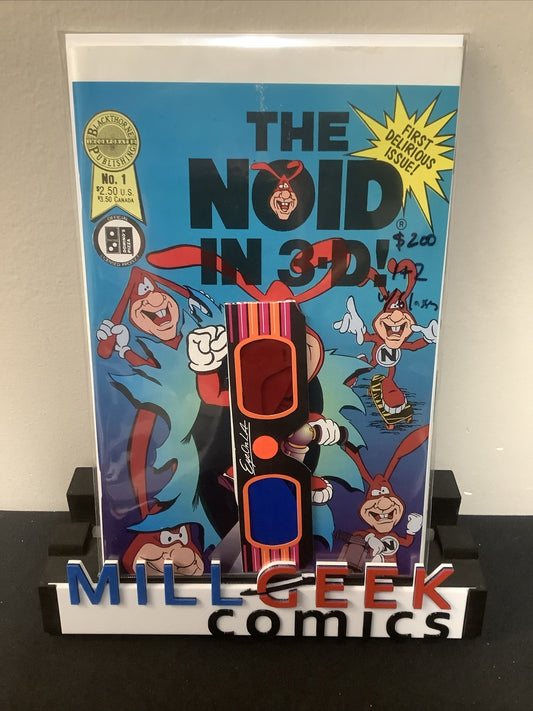The Noid 3-D #1-2 (1985) With 3-D Glasses, Domino’s Pizza Liscensed, Rare