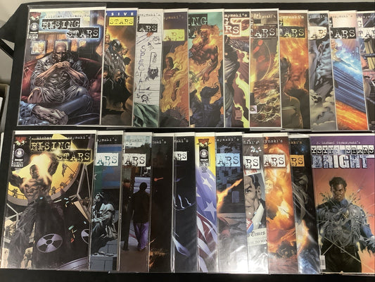 Rising Stars #Prelude-#24 + Top Cow Sketch #1 + Born In Fire TPB + Bright #1-3