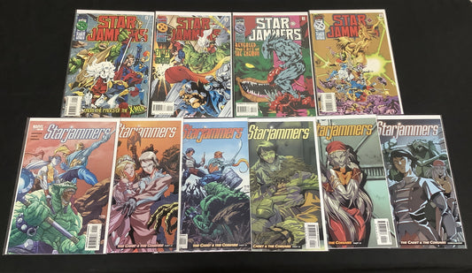 Starjammers Comic Bundle, Vol.1 #1-4 + Vol.2 #1-6, Two Complete Series, Marvel