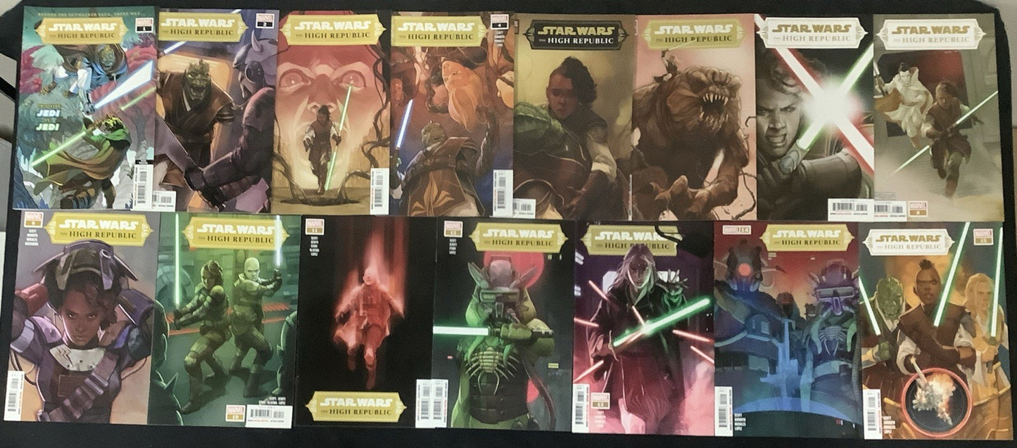 Star Wars The High Republic #1-15 Complete Comic Set, Marvel, #1 Third Printing